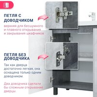  Doratiz Тумба под умывальник Крит 80 9908.129 (серый) - Превью изображения №14 — Интернет-магазин Time-Shop