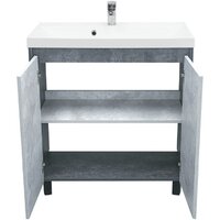  Doratiz Тумба под умывальник Крит 80 9908.129 (серый) - Превью изображения №2 — Интернет-магазин Time-Shop