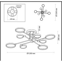 Люстра средней высоты Odeon Light Denzel 4320/75CL - Превью изображения №2 — Интернет-магазин Time-Shop