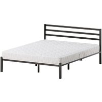 Кровать Домаклево Сталь 180x200 (черный) - Превью изображения №2 — Интернет-магазин Time-Shop