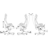 Игровое (геймерское) кресло Knight Outrider (черный/красный) - Превью изображения №29 — Интернет-магазин Time-Shop