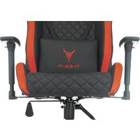Игровое (геймерское) кресло Knight Outrider (черный/красный) - Превью изображения №6 — Интернет-магазин Time-Shop