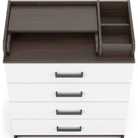 Детский комод Атон Мебель Marvin (бодяга темный/белый) - Превью изображения №2 — Интернет-магазин Time-Shop
