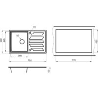 Кухонная мойка Granula GR-8002 (алюминиум) - Превью изображения №3 — Интернет-магазин Time-Shop