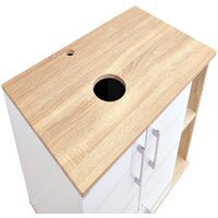  Doratiz Тумба под умывальник Doratiz Гавайи 80 9908.184 (белый/дуб сонома) - Превью изображения №16 — Интернет-магазин Time-Shop