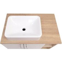  Doratiz Тумба под умывальник Doratiz Гавайи 80 9908.184 (белый/дуб сонома) - Превью изображения №6 — Интернет-магазин Time-Shop