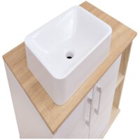  Doratiz Тумба под умывальник Doratiz Гавайи 80 9908.184 (белый/дуб сонома) - Превью изображения №15 — Интернет-магазин Time-Shop