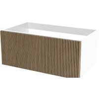 ЗОВ Тумба под умывальник Кито 90 K90LW0MRMC (белый/тростник)