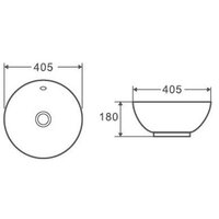 Умывальник D&K Matrix DT1390516 (белый) - Превью изображения №3 — Интернет-магазин Time-Shop