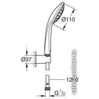 Душевой гарнитур  Grohe Euphoria 110 Mono [27354000] - Превью изображения №2 — Интернет-магазин Time-Shop