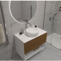  ЗОВ Тумба под умывальник Кито-2 100 2K100LW0MRMC (белый/тростник) - Превью изображения №5 — Интернет-магазин Time-Shop