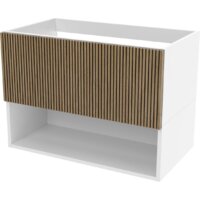 ЗОВ Тумба под умывальник Кито-2 100 2K100LW0MRMC (белый/тростник)