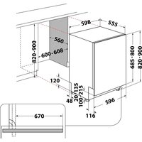 Встраиваемая посудомоечная машина Whirlpool WIP 4O33 PLE S - Превью изображения №13 — Интернет-магазин Time-Shop