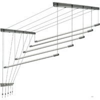 Comfort Alumin Group Потолочная 5 прутьев Silver Style 250 см (алюминий)