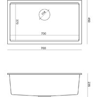 Кухонная мойка Quadron HQD7644U1BSU - Превью изображения №5 — Интернет-магазин Time-Shop