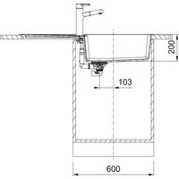 Кухонная мойка Franke Centro CNG 611-100 XL 114.0757.427 (оникс) - Превью изображения №3 — Интернет-магазин Time-Shop