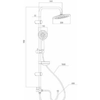 Душевая система  Gross Aqua Delta GA9007 - Превью изображения №2 — Интернет-магазин Time-Shop