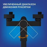 Ванна Cersanit Virgo 170x75 с ножками со смесителем Brasko (с сифоном Prime черным) - Превью изображения №15 — Интернет-магазин Time-Shop