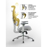 Офисное кресло myroo Office Wizard HS-3853H-1-G (light grey) - Превью изображения №14 — Интернет-магазин Time-Shop
