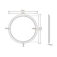  Roxen Зеркало Brimen 510195-80 80х80 - Превью изображения №10 — Интернет-магазин Time-Shop