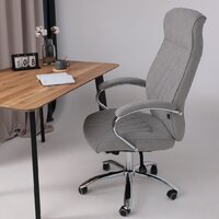 Офисное кресло AksHome Star (ткань, светло-серый) - Превью изображения №3 — Интернет-магазин Time-Shop