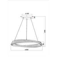 Подвесная люстра Divinare Millie 1136/17 SP-36 - Превью изображения №5 — Интернет-магазин Time-Shop