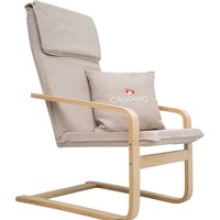 Интерьерное кресло Calviano Soft 1 (светло-бежевый) - Превью изображения №2 — Интернет-магазин Time-Shop