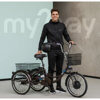 Электровелосипед MyWay Trike 350 Max 24 р.15 (черный) - Превью изображения №3 — Интернет-магазин Time-Shop