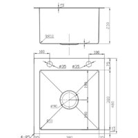 Кухонная мойка Avina HM4548 PVD (графит) - Превью изображения №5 — Интернет-магазин Time-Shop