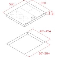 Варочная панель TEKA IBF 64210 SSM BK - Превью изображения №8 — Интернет-магазин Time-Shop