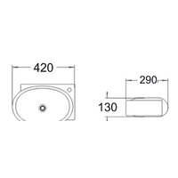 Умывальник SantiLine SL-2022L - Превью изображения №2 — Интернет-магазин Time-Shop
