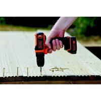 Дрель-шуруповерт Black & Decker BDCDD12 (с 1-м АКБ и без кейса) - Превью изображения №7 — Интернет-магазин Time-Shop