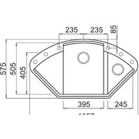Кухонная мойка Elleci Easy Corner Titanium 73 - Превью изображения №2 — Интернет-магазин Time-Shop
