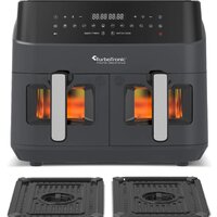 Аэрогриль (аэрофритюрница) TurboTronic TT-DAF6W (серый) - Превью изображения №2 — Интернет-магазин Time-Shop