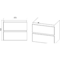  Viant Тумба под умывальник Мальта Como 70 VMAL70COBEL-T2YP - Превью изображения №5 — Интернет-магазин Time-Shop