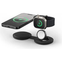 Беспроводное зарядное Satechi OntheGo 2-in-1 Charger ST-QTG21K (черный) - Превью изображения №3 — Интернет-магазин Time-Shop