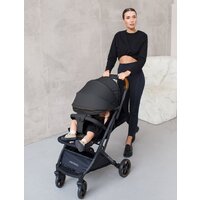 Коляска прогулочная «книга» Amarobaby Airy (черный) - Превью изображения №6 — Интернет-магазин Time-Shop