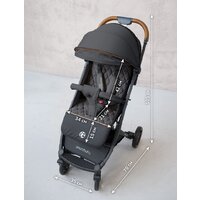 Коляска прогулочная «книга» Amarobaby Airy (черный) - Превью изображения №26 — Интернет-магазин Time-Shop