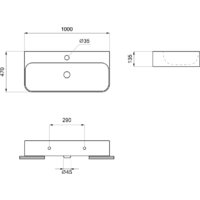 Умывальник Wellsee Clermont 302616000 с донным клапаном click-clack - Превью изображения №9 — Интернет-магазин Time-Shop