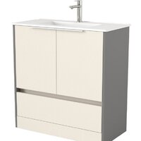 Дабер Тумба под умывальник 017 WeltWasser Deilbach 7517-80 Т17.8W.0.19Б (бежевый/серый/ручка белая)