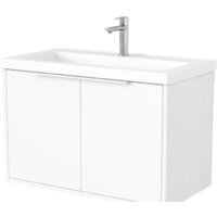 Дабер Тумба под умывальник 018 Тобага/Эридан 80 Т18.8Т.0.5Б (белый древесный/ручка белая)