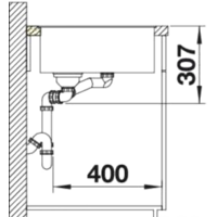 Кухонная мойка Blanco Axia III 6 S-F (разделочная доска из стекла, антрацит) 524669 - Превью изображения №4 — Интернет-магазин Time-Shop