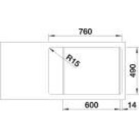 Кухонная мойка Blanco Zenar XL 6 S 527185 (мягкий белый) - Превью изображения №4 — Интернет-магазин Time-Shop
