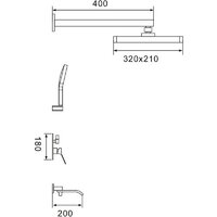 Душевая система  Shevanik S4035H - Превью изображения №2 — Интернет-магазин Time-Shop