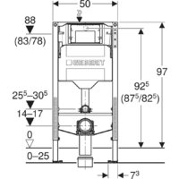 Инсталляция для унитаза Geberit Duofix 111.922.00.6 - Превью изображения №3 — Интернет-магазин Time-Shop