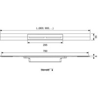 Трап/канал Tece Drainprofile 671000 (сатин) - Превью изображения №2 — Интернет-магазин Time-Shop