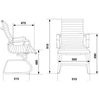 Офисный стул Бюрократ CH-883-LOW-V (черный) - Превью изображения №2 — Интернет-магазин Time-Shop