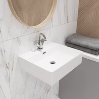 Умывальник Lauter 21478 + клапан 21190W + сифон 21635W (белый матовый) - Превью изображения №10 — Интернет-магазин Time-Shop