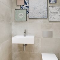 Умывальник Lauter 21478 + клапан 21190W + сифон 21635W (белый матовый) - Превью изображения №6 — Интернет-магазин Time-Shop