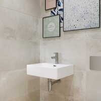 Умывальник Lauter 21478 + клапан 21190W + сифон 21635W (белый матовый) - Превью изображения №5 — Интернет-магазин Time-Shop